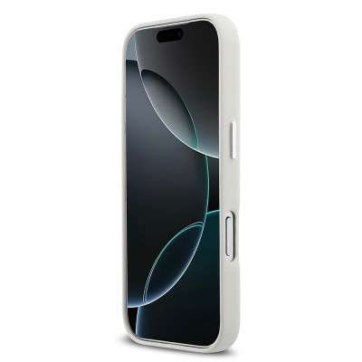 Apple iPhone 17 Pro Kılıf DKNY Orjinal Lisanslı M-safe Şarj Özellikli PU Büyük Dikey Logolu Kapak - 8