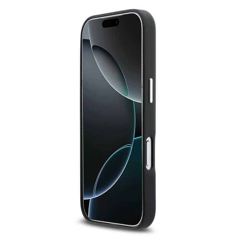 Apple iPhone 17 Pro Kılıf DKNY Orjinal Lisanslı M-safe Şarj Özellikli PU Büyük Dikey Logolu Kapak - 15