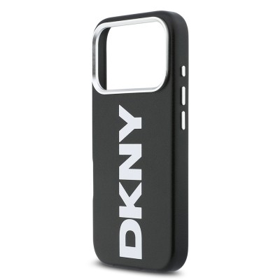 Apple iPhone 17 Pro Kılıf DKNY Orjinal Lisanslı M-safe Şarj Özellikli PU Büyük Dikey Logolu Kapak - 16