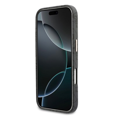 Apple iPhone 17 Pro Kılıf Guess Orjinal Lisanslı M-safe Şarj Özellikli Script Yazı Logolu 4G Desenli Kapak - 5