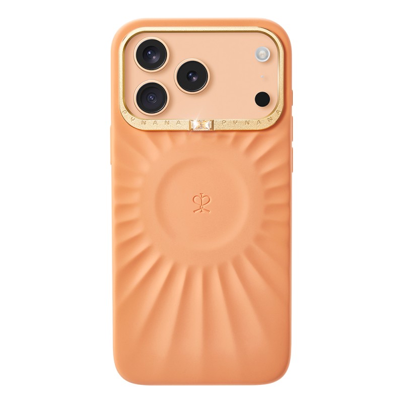 Apple iPhone 17 Pro Kılıf Kabartma Tasarımlı Metal Kamera Çerçeveli Pynana Starlight Serisi Kapak - 1