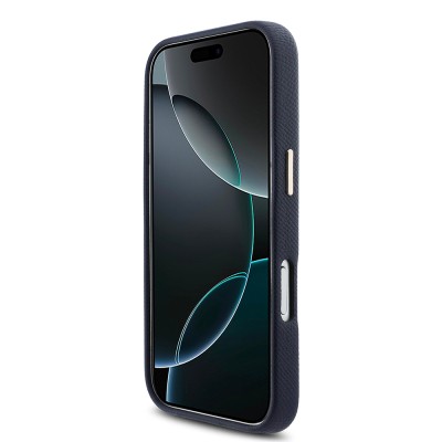 Apple iPhone 17 Pro Kılıf Karl Lagerfeld Orjinal Lisanslı M-safe Şarj Özellikli Gold Kamera Çerçeveli KHEAD Metal Logolu PU Deri Kapak - 12