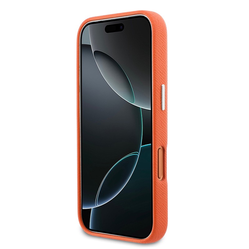 Apple iPhone 17 Pro Kılıf Karl Lagerfeld Orjinal Lisanslı M-safe Şarj Özellikli Metal Kamera ve Buton Tasarımlı K&C Head Logolu PU Deri Kapak - 5