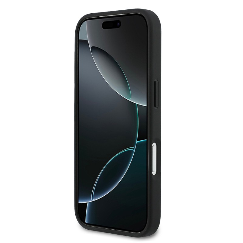 Apple iPhone 17 Pro Kılıf Lacoste Orjinal Lisanslı M-safe Şarj Özellikli PU Deri Tasarımlı Kartlıklı Karışık Monogram Desenli Kapak - 28