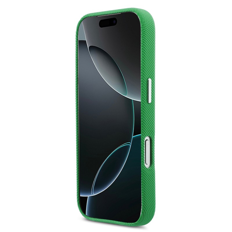 Apple iPhone 17 Pro Kılıf Lacoste Orjinal Lisanslı M-Safe Şarj Özellikli PVC Pike Desenli Arka Yüzey İkonik Timsah Dokuma Logolu Kapak - 5