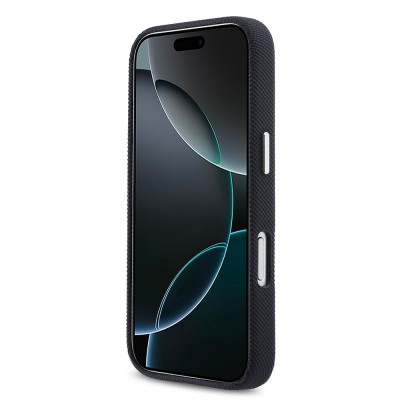 Apple iPhone 17 Pro Kılıf Lacoste Orjinal Lisanslı M-Safe Şarj Özellikli PVC Pike Desenli Arka Yüzey İkonik Timsah Dokuma Logolu Kapak - 19