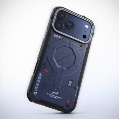 Apple iPhone 17 Pro Kılıf M-Safe Şarj Özellikli Airbag Tasarımlı Skinarma Vigor Kapak - 22