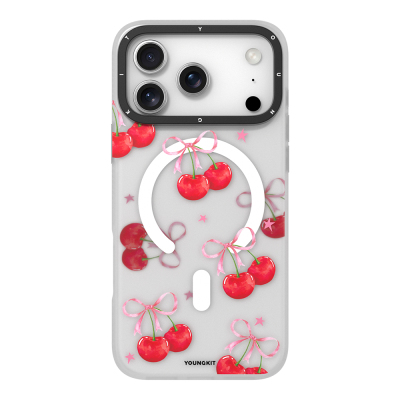 Apple iPhone 17 Pro Kılıf M-Safe Şarj Özellikli Airbagli Çift Katmanlı Youngkit Sweathart Serisi Kapak - Youngkit