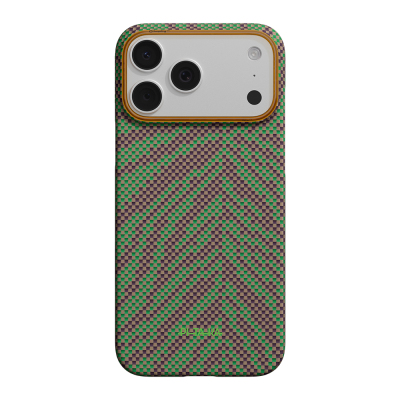Apple iPhone 17 Pro Kılıf M-safe Şarj Özellikli Aramid Fiber Pitaka Breath of Veins Serisi Kapak - Pitaka