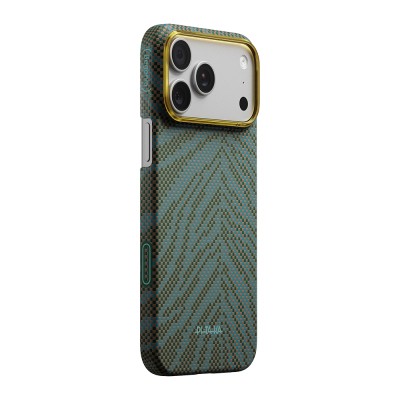 Apple iPhone 17 Pro Kılıf M-safe Şarj Özellikli Aramid Karbon Fiber Pitaka Breath of Veins Serisi Kapak - 5