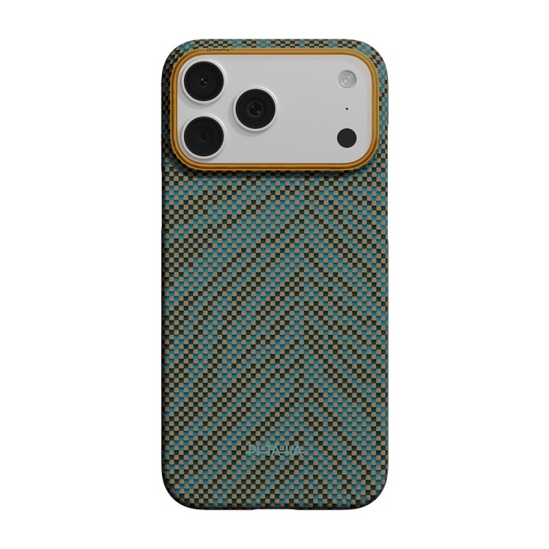 Apple iPhone 17 Pro Kılıf M-safe Şarj Özellikli Aramid Karbon Fiber Pitaka Breath of Veins Serisi Kapak - 2