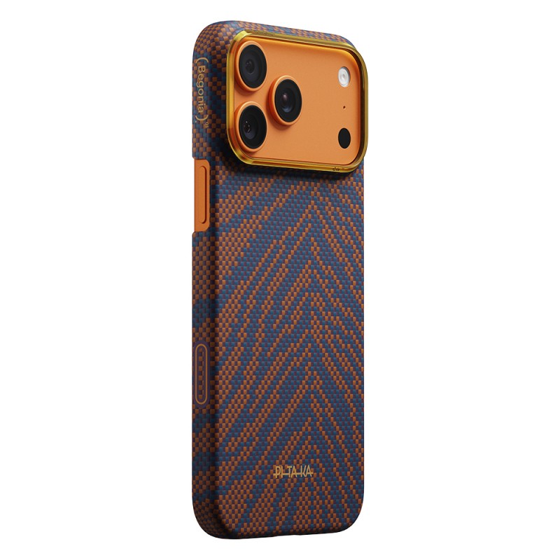 Apple iPhone 17 Pro Kılıf M-safe Şarj Özellikli Aramid Karbon Fiber Pitaka Breath of Veins Serisi Kapak - 16