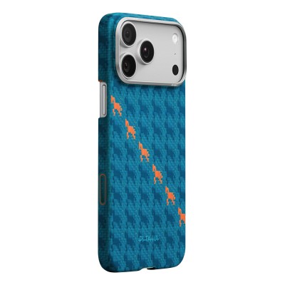 Apple iPhone 17 Pro Kılıf M-safe Şarj Özellikli Aramid Karbon Fiber Pitaka Edge Serisi Happiness Rides Kapak - 4