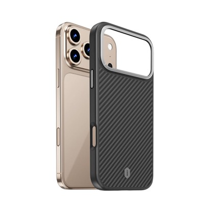 Apple iPhone 17 Pro Kılıf M-safe Şarj Özellikli Aramid Fiber Wiwu Defense Ultra Serisi DCC-205 Kapak - 3