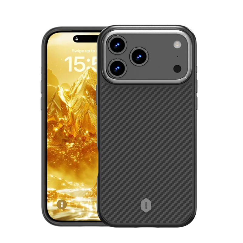 Apple iPhone 17 Pro Kılıf M-safe Şarj Özellikli Aramid Fiber Wiwu Defense Ultra Serisi DCC-205 Kapak - 2