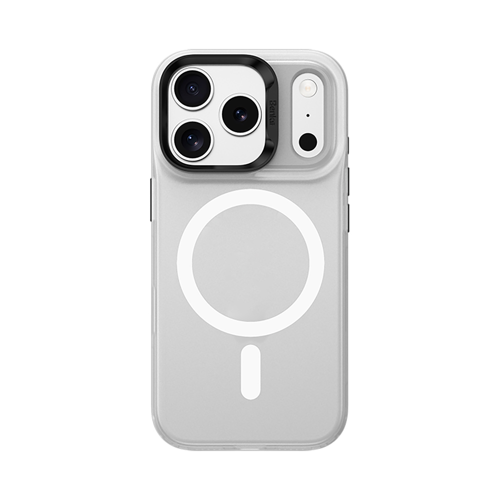 Apple iPhone 17 Pro Kılıf M-safe Şarj Özellikli Benks Lucid Armor Kapak - Beyaz