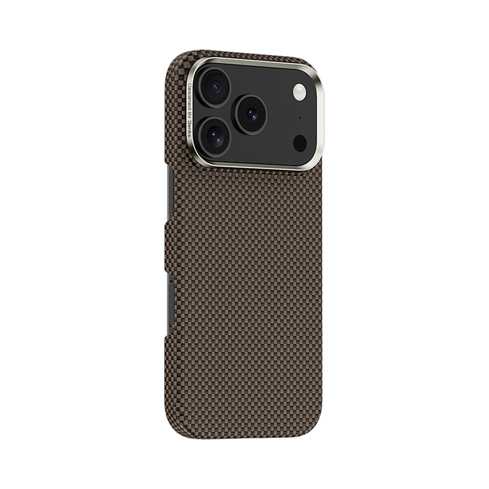 Apple iPhone 17 Pro Kılıf M-safe Şarj Özellikli Benks Yeni Seri ArmorTint ArmorAir Kevlar Kapak - Gold