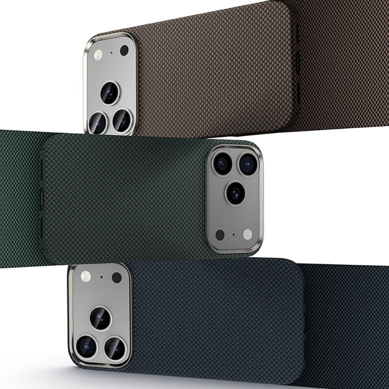 Apple iPhone 17 Pro Kılıf M-safe Şarj Özellikli Benks Yeni Seri ArmorTint ArmorAir Kevlar Karbon Kapak - 12