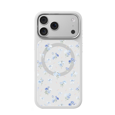 Apple iPhone 17 Pro Kılıf M-safe Şarj Özellikli Çiçek Tasarımlı Mutural Flower Serisi Kapak - Mutural
