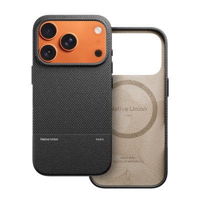 Apple iPhone 17 Pro Kılıf M-safe Şarj Özellikli Deri Dokulu Native Union RE Classic Serisi Kapak - 10