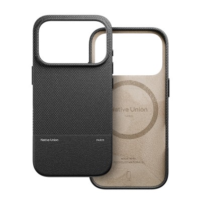 Apple iPhone 17 Pro Kılıf M-safe Şarj Özellikli Deri Dokulu Native Union RE Classic Serisi Kapak - 14