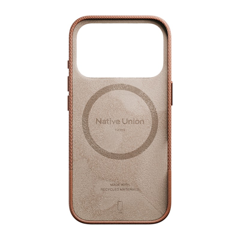 Apple iPhone 17 Pro Kılıf M-safe Şarj Özellikli Deri Dokulu Native Union RE Classic Serisi Kapak - 28