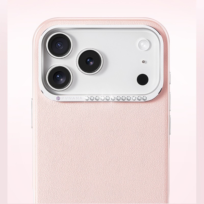 Apple iPhone 17 Pro Kılıf M-safe Şarj Özellikli Deri Tasarımlı Pynana Starry Serisi Kapak - 6