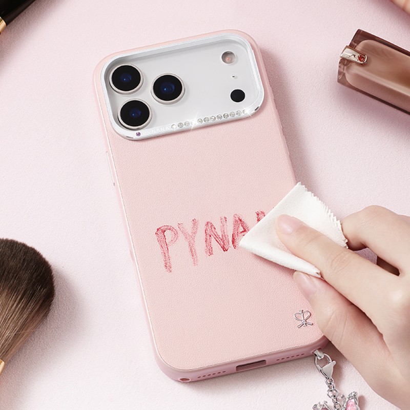 Apple iPhone 17 Pro Kılıf M-safe Şarj Özellikli Deri Tasarımlı Pynana Starry Serisi Kapak - 7