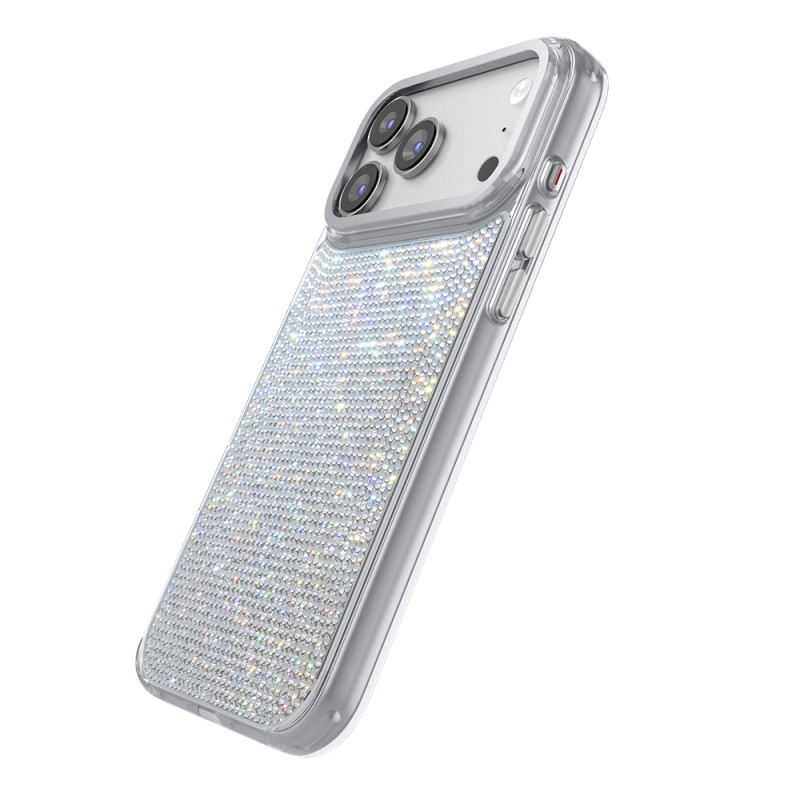 Apple iPhone 17 Pro Kılıf M-Safe Şarj Özellikli El İşlemeli Swarovski Taşlı Zore Paris Riva Sert PC Kapak - 2