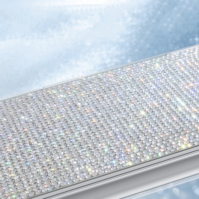 Apple iPhone 17 Pro Kılıf M-Safe Şarj Özellikli El İşlemeli Swarovski Taşlı Zore Paris Riva Sert PC Kapak - 8