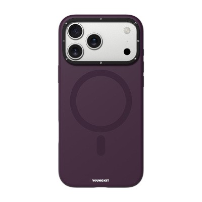 Apple iPhone 17 Pro Kılıf M-safe Şarj Özellikli Kamera Standlı Youngkit Bitty Cream Kapak - 2