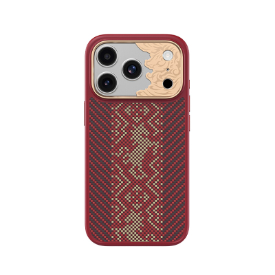 Apple iPhone 17 Pro Kılıf M-safe Şarj Özellikli Karbon Fiber Tasarımlı Benks Knight ArmorPro Kevlar Kapak - Benks