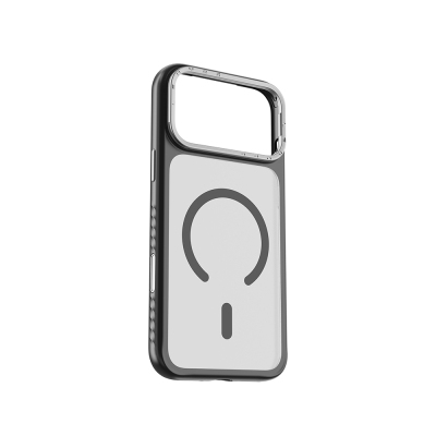 Apple iPhone 17 Pro Kılıf M-safe Şarj Özellikli Metal Kamera Standlı Lenyes CK226 PC Kapak - Lenyes