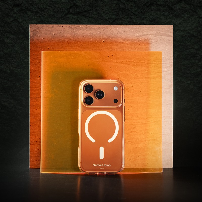 Apple iPhone 17 Pro Kılıf M-safe Şarj Özellikli Native Union RE Clear Serisi Kapak - 10