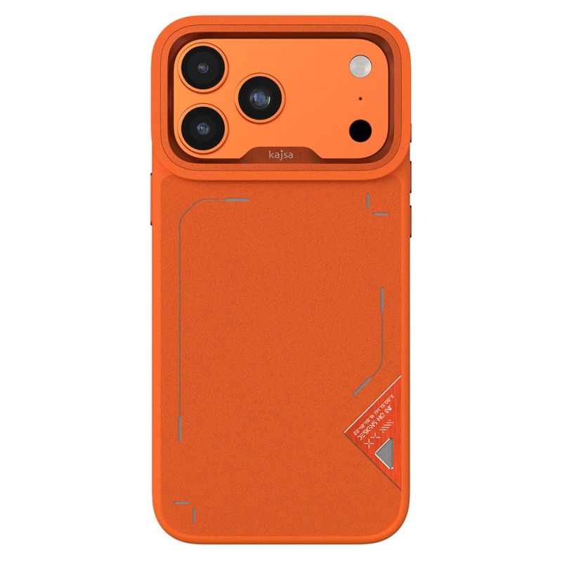Apple iPhone 17 Pro Kılıf M-safe Şarj Özellikli O-Ring Metal Kamera Çerçeveli Kajsa Matrix Collection Kapak - 5