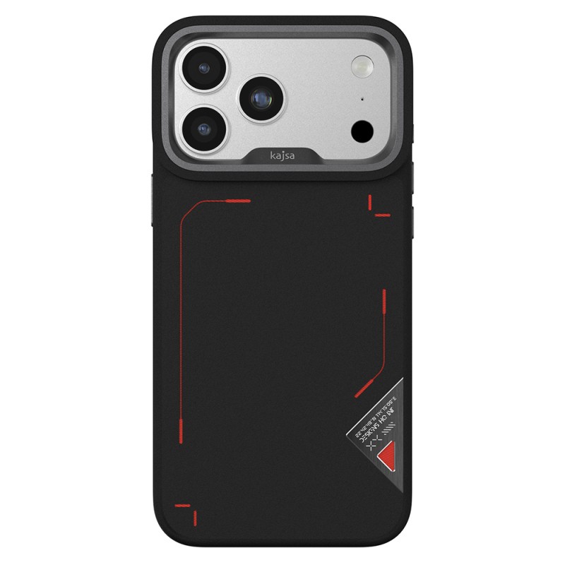 Apple iPhone 17 Pro Kılıf M-safe Şarj Özellikli O-Ring Metal Kamera Çerçeveli Kajsa Matrix Collection Kapak - 6