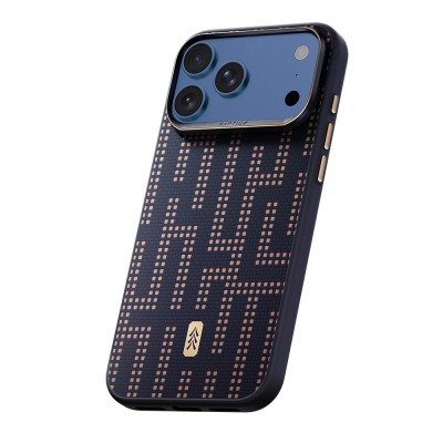 Apple iPhone 17 Pro Kılıf M-safe Şarj Özellikli Raptic Aramid Dual Grid Serisi Karbon Kapak - 2