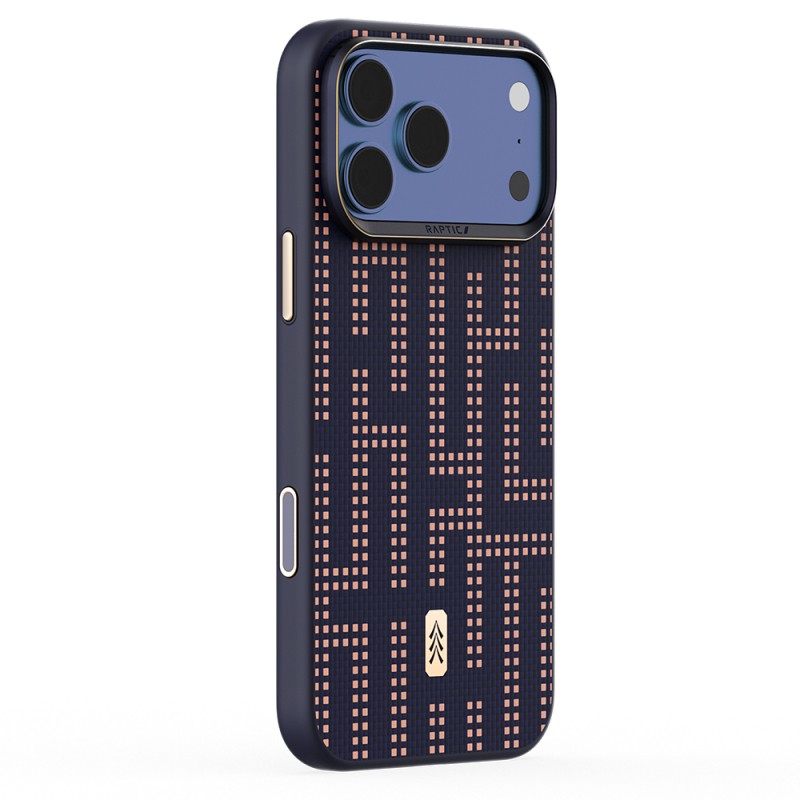Apple iPhone 17 Pro Kılıf M-safe Şarj Özellikli Raptic Aramid Dual Grid Serisi Karbon Kapak - 3