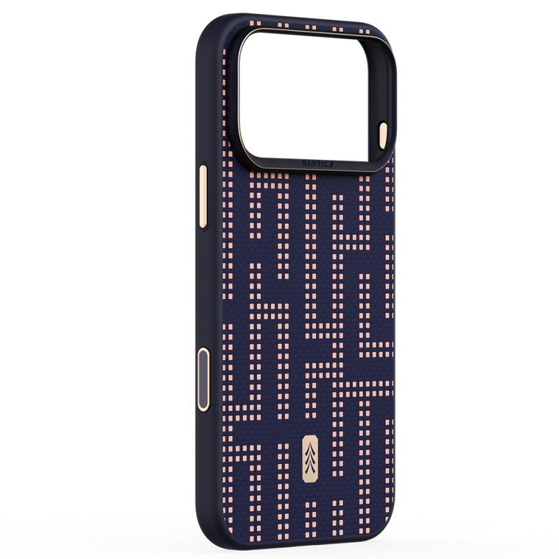 Apple iPhone 17 Pro Kılıf M-safe Şarj Özellikli Raptic Aramid Dual Grid Serisi Karbon Kapak - 7