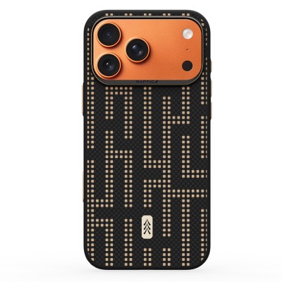 Apple iPhone 17 Pro Kılıf M-safe Şarj Özellikli Raptic Aramid Dual Grid Serisi Karbon Kapak - 9