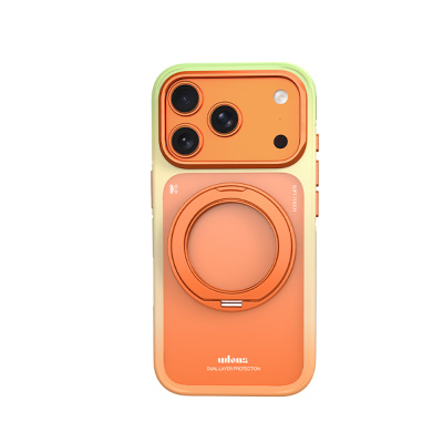 Apple iPhone 17 Pro Kılıf M-safe Şarj Özellikli Sert PC Wlons Arvox Standlı Kapak - Wlons