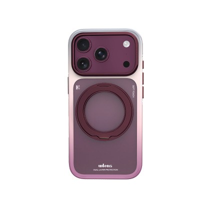 Apple iPhone 17 Pro Kılıf M-safe Şarj Özellikli Sert PC Wlons Arvox Standlı Kapak - 2