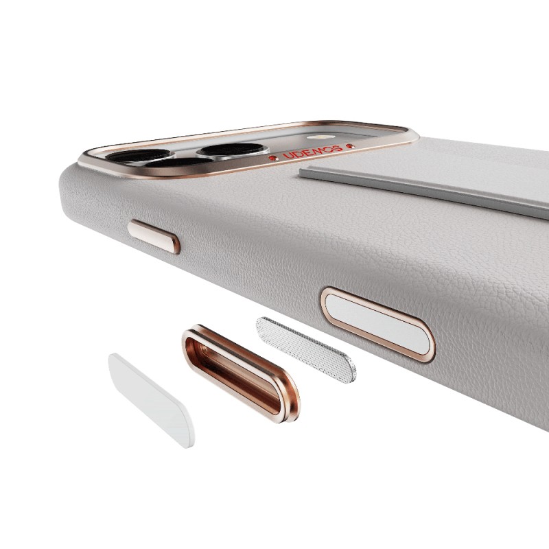 Apple iPhone 17 Pro Kılıf M-Safe Şarj Özellikli Standlı Udemos İndependence Serisi Kapak - 6