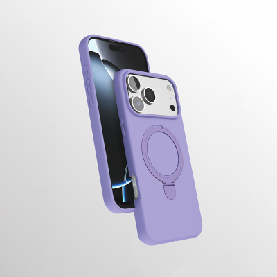 Apple iPhone 17 Pro Kılıf M-safe Şarj Özellikli Standlı Zore Samara Kapak - Zore