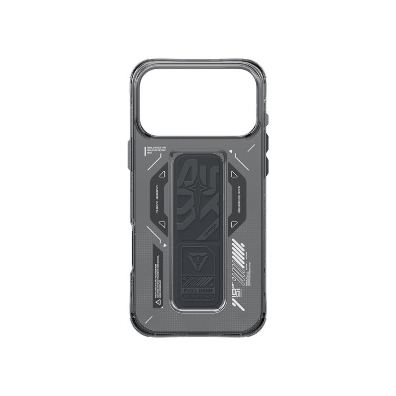 Apple iPhone 17 Pro Kılıf M-safe Şarj Özellikli Teknoloji Desenli Skinarma Helio Mag Charge Standlı Kapak - 11