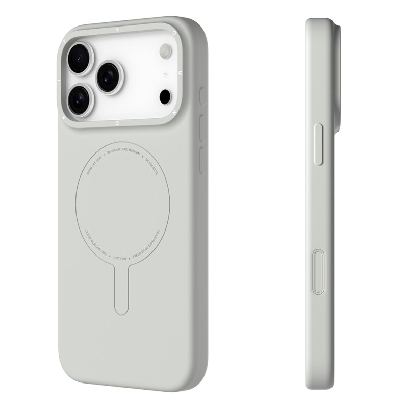 Apple iPhone 17 Pro Kılıf M-Safe Şarj Özellikli Youngkit Morandi Serisi Kapak - 19