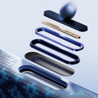 Apple iPhone 17 Pro Kılıf M-Safe Şarj Özellikli Yükseltilmiş Kamera Çerçeveli Benks ArmorGrid ArmorEdge X9 Serisi Kevlar Karbon Kapak - 12