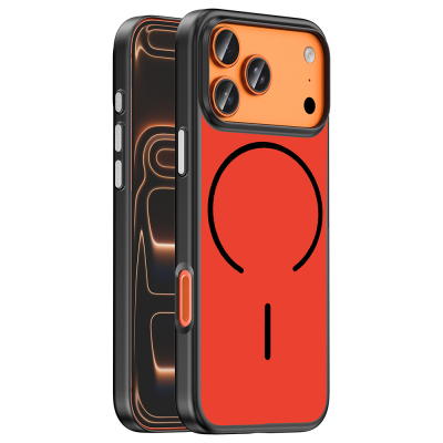 Apple iPhone 17 Pro Kılıf M-Safe Şarj Özellikli Zore Lora PC Kapak - Zore
