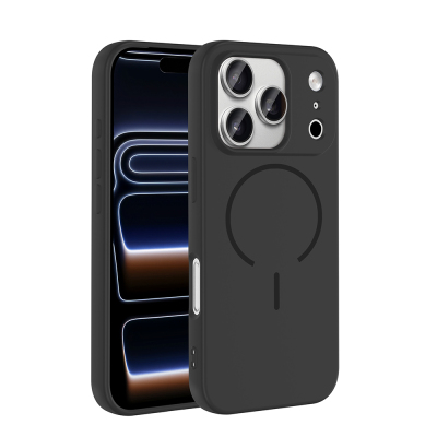 Apple iPhone 17 Pro Kılıf M-safe Şarj Özellikli Zore Meta Kapak - Zore