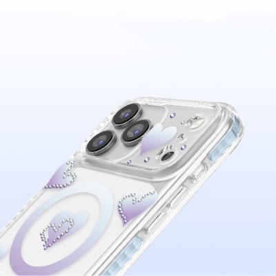 Apple iPhone 17 Pro Kılıf M-Safe Şarj Özellikli Zore Paris Elvo Sert PC Kapak - 6